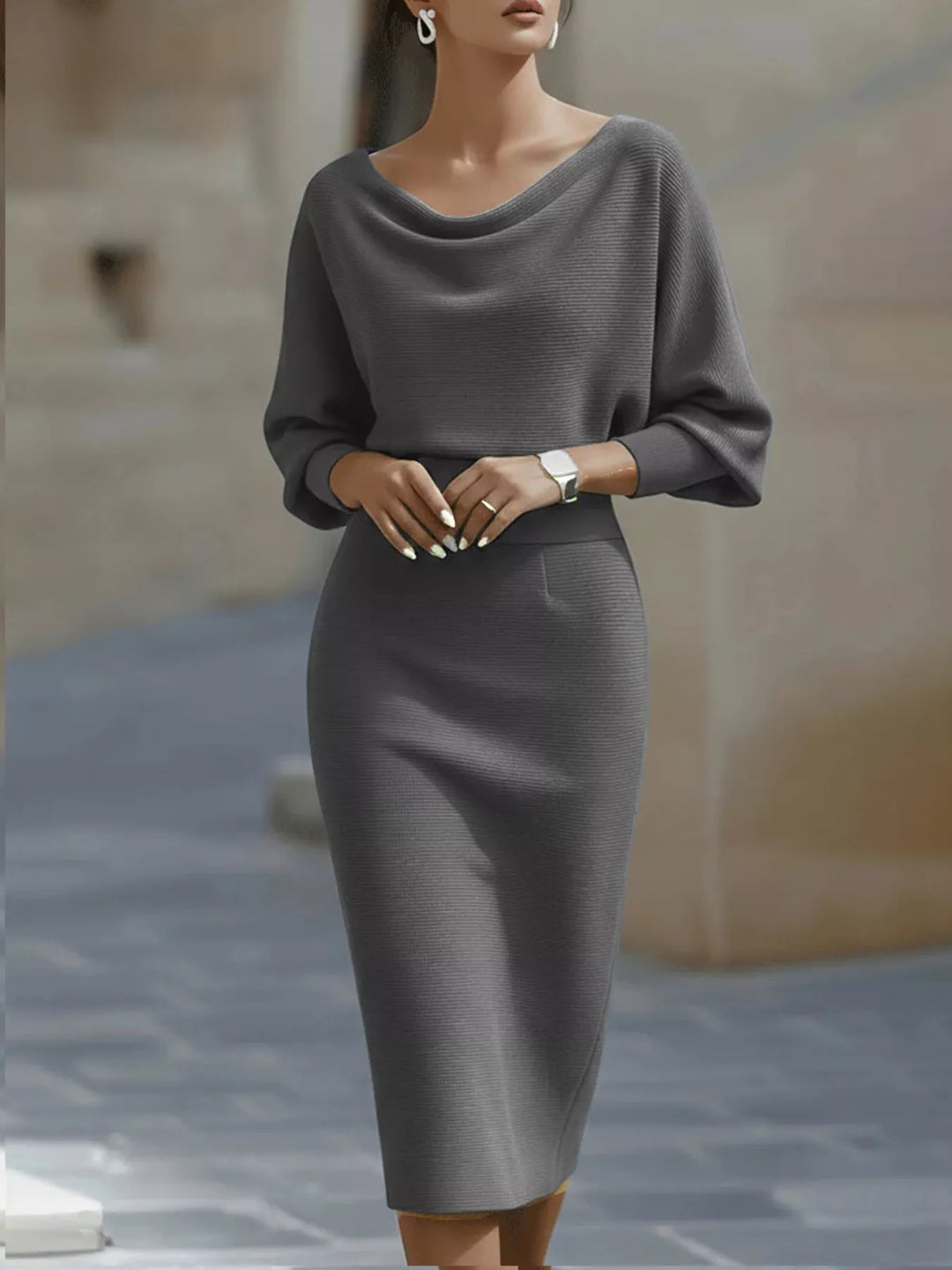 Senna | Knit Midi Dress