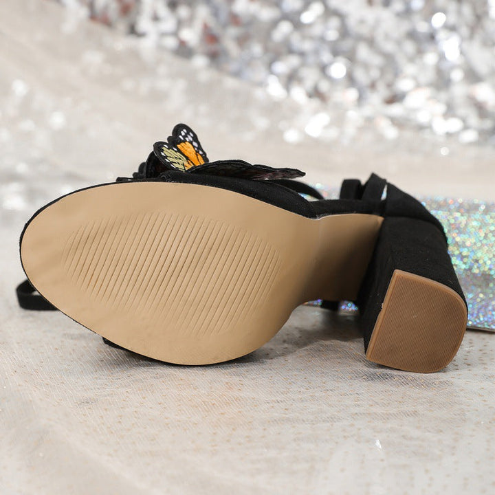 Lunara | Butterfly Strap Heels