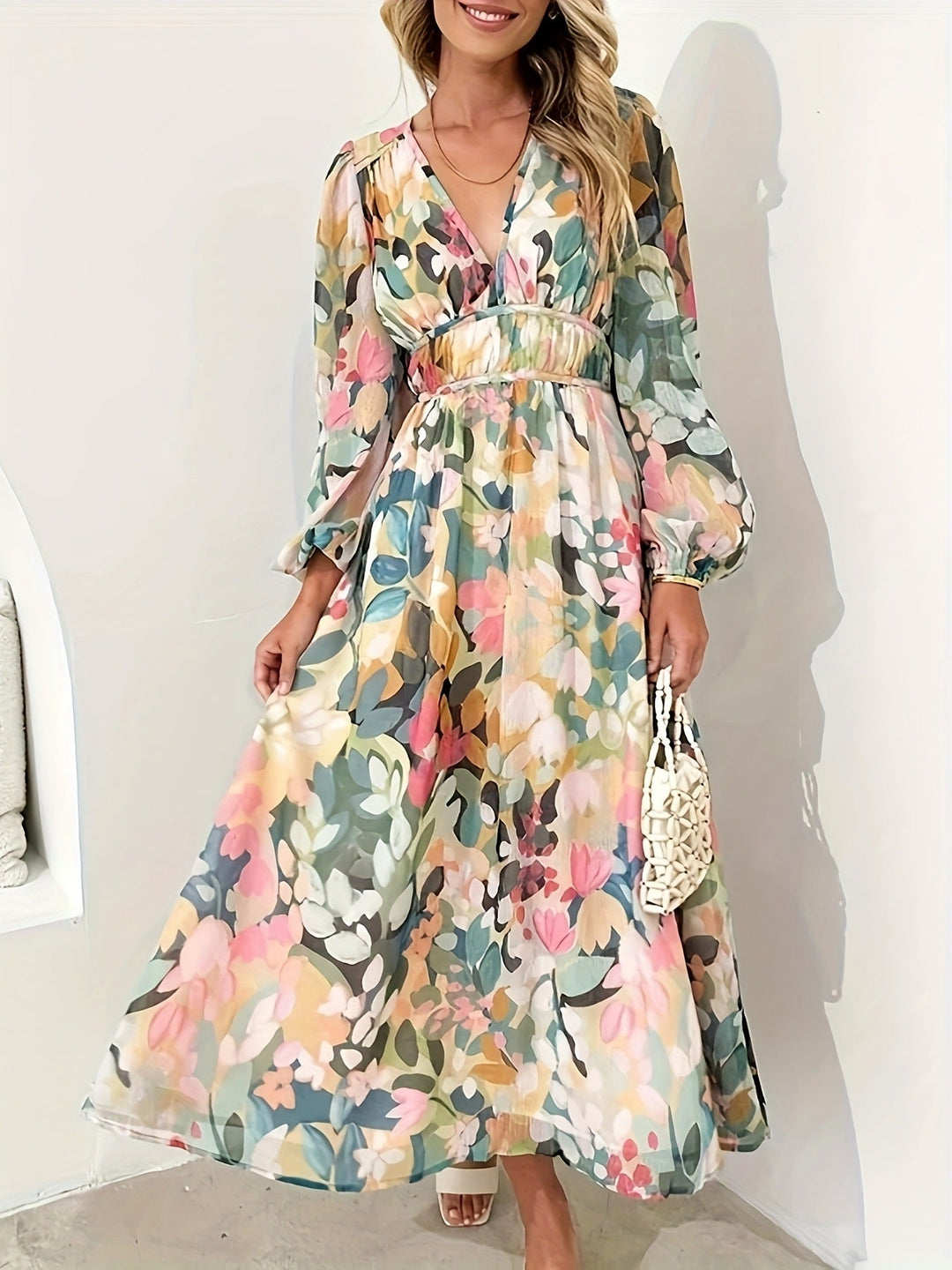 Mira | Floral Midi Dress