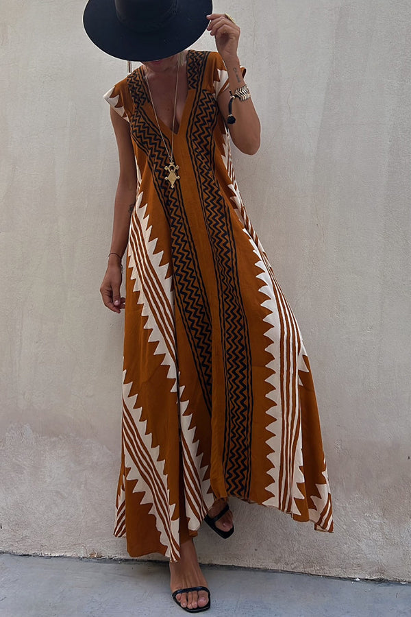 Solenne | Printed Maxi Dress