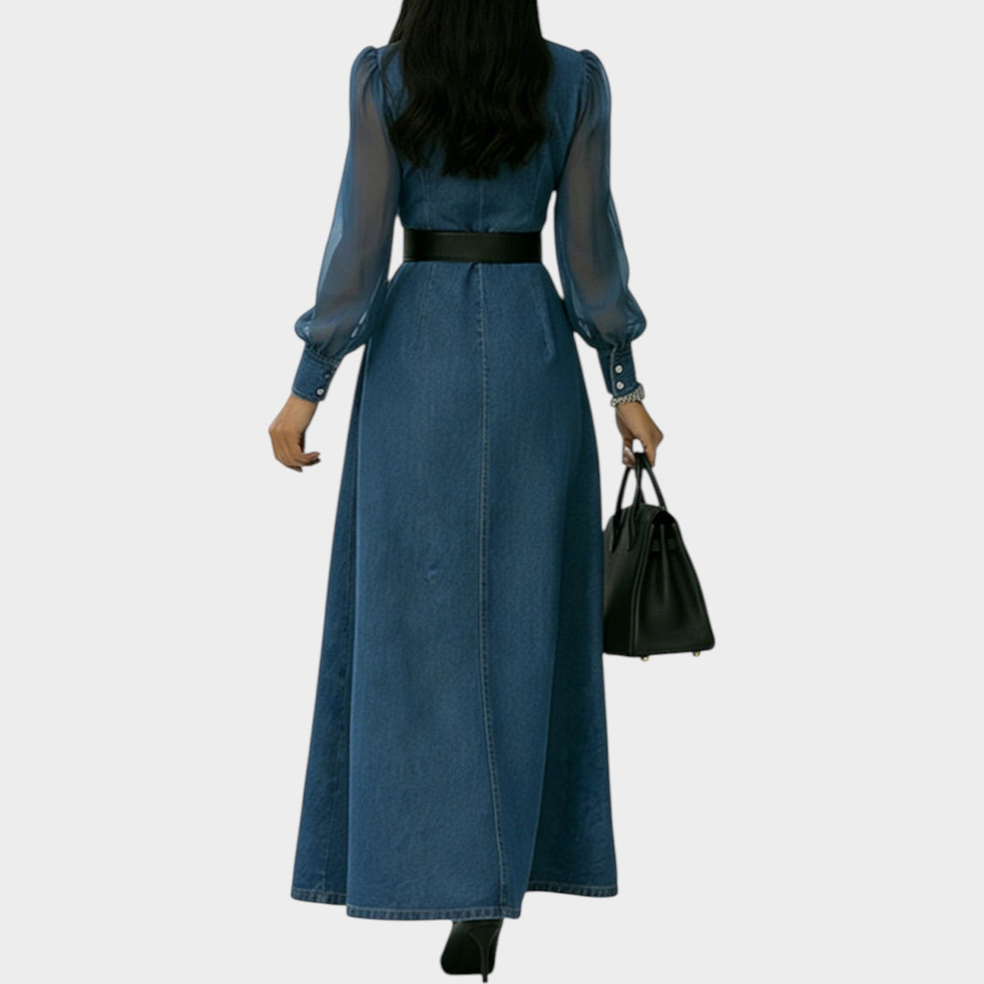 Silena | Denim Maxi Dress