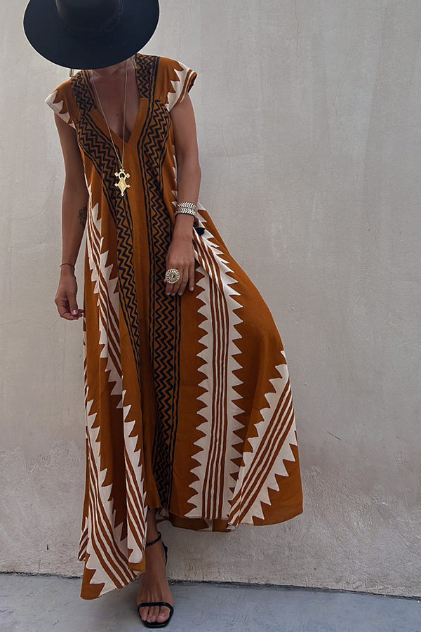 Solenne | Printed Maxi Dress