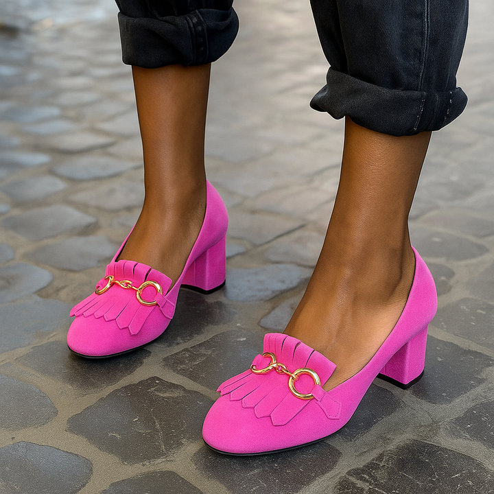 Morgan | Bold Metal Detail Loafers