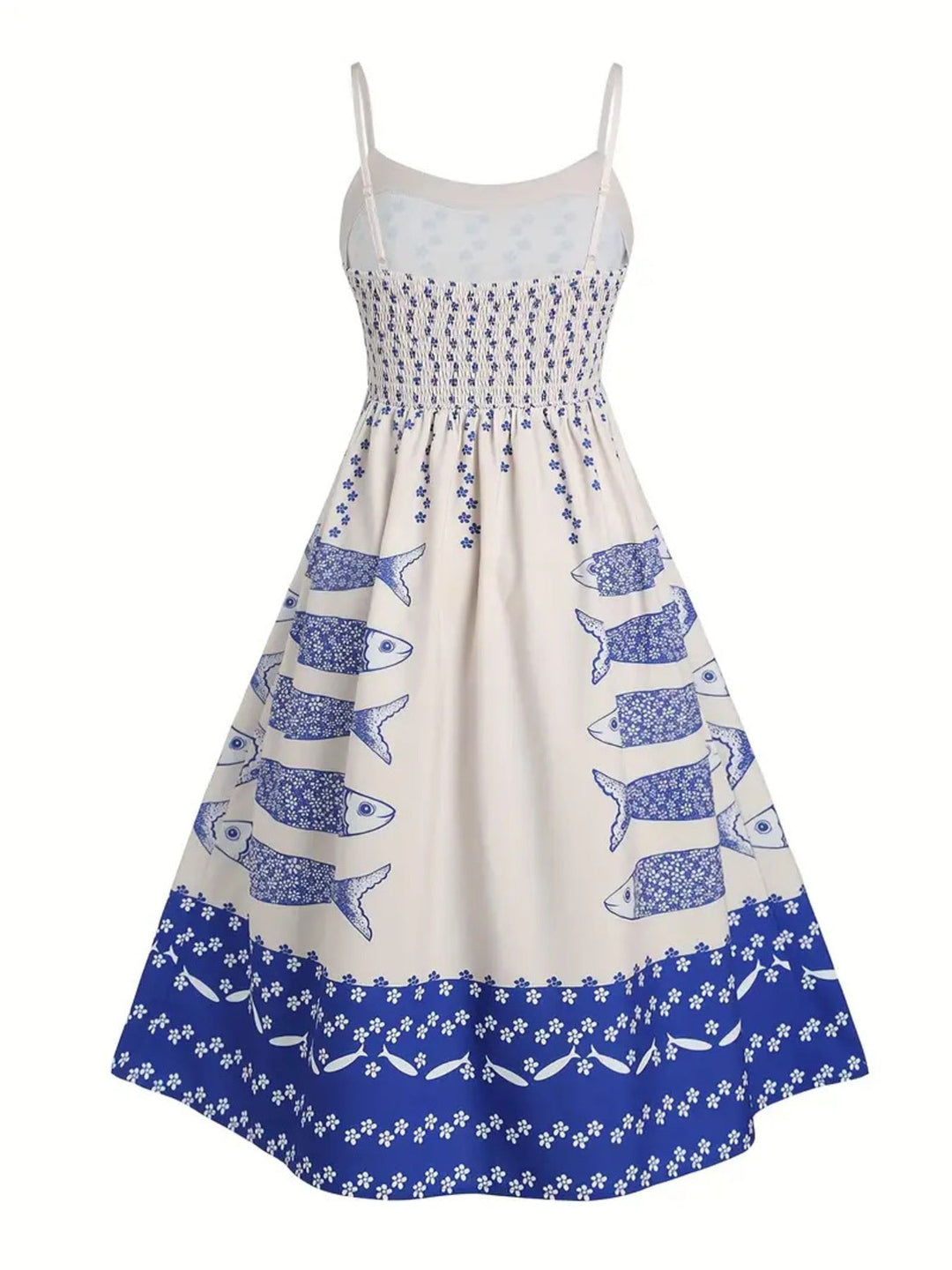 Maréa | Coastal Print Midi Dress