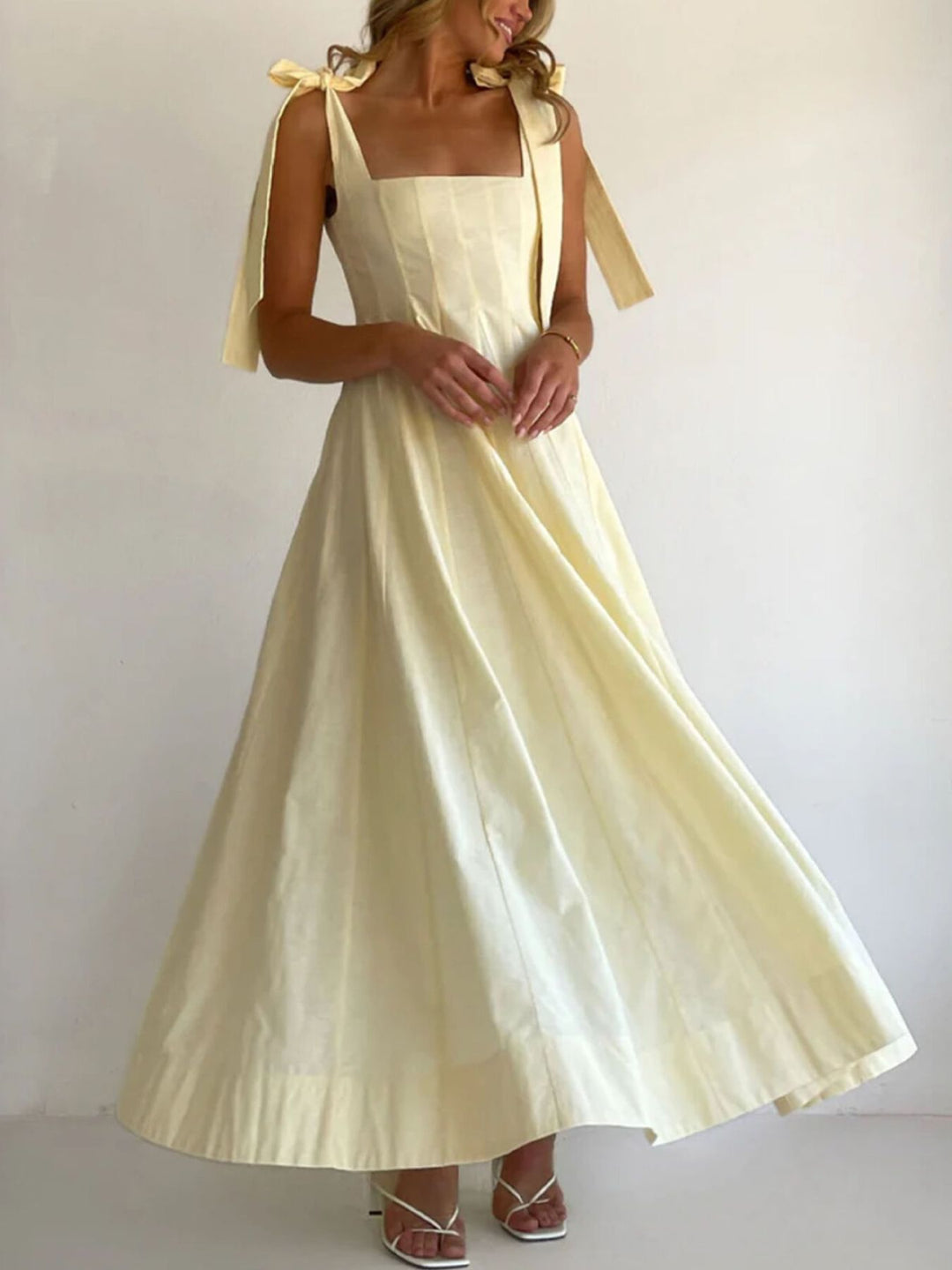 Charlotte | Gradient Tie Shoulder Maxi Dress