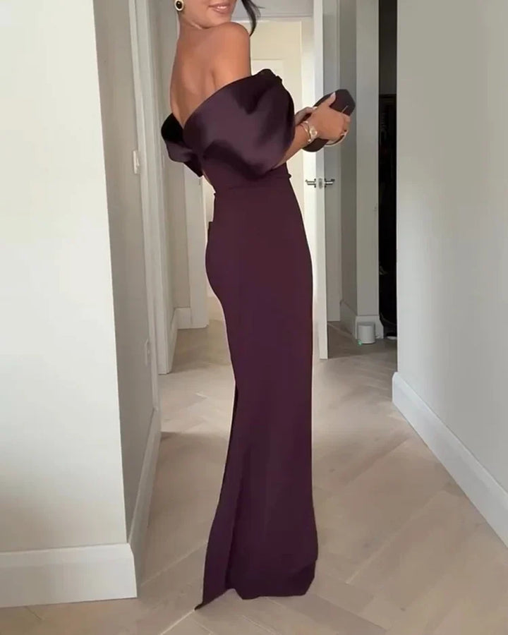 Jina | Satin Maxi Dress