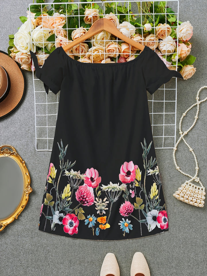 Fiona | Off-Shoulder Floral Mini Dress