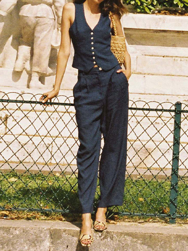 Alina | Linen Two-Piece Set