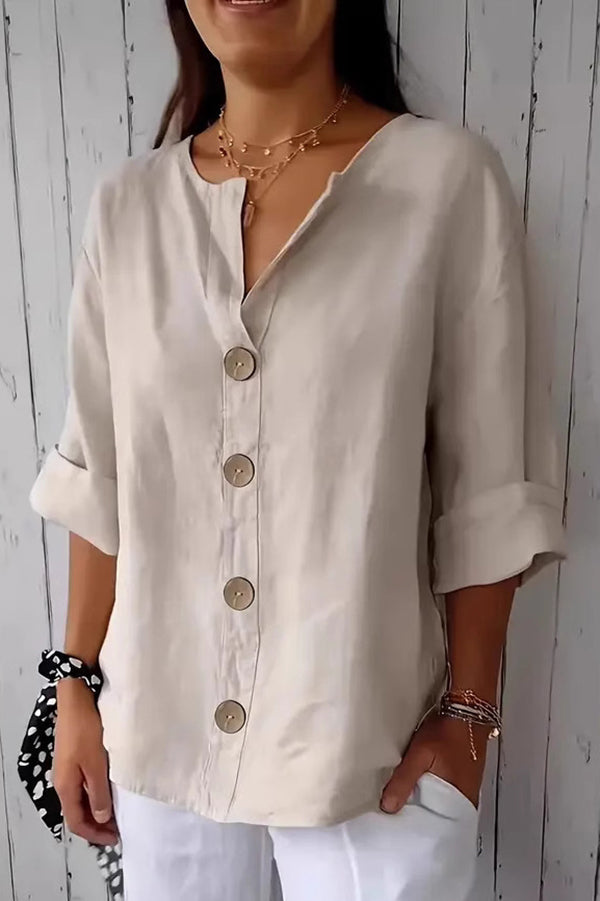 Alena | Relaxed Button Blouse