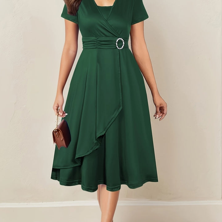 Nadia | Asymmetric Midi Dress