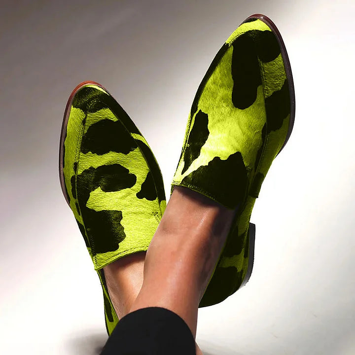 Annelle | Animal Print Loafers