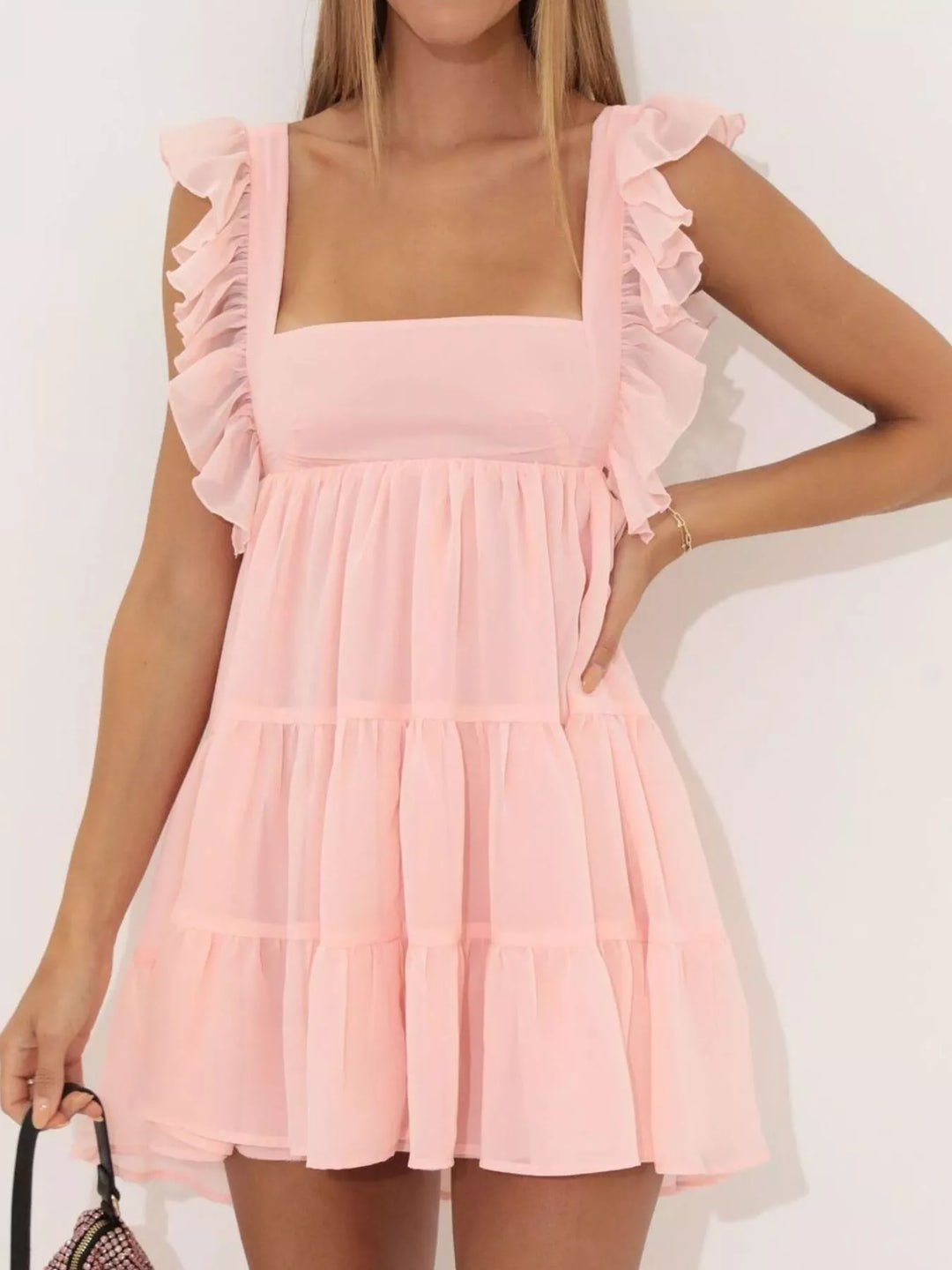 Alvéra | Tiered Square Neck Mini Dress