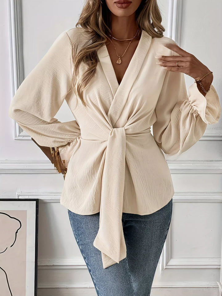 Brooke | Knot Front Blouse