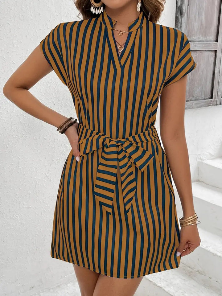 Elvani | Striped Mini Dress