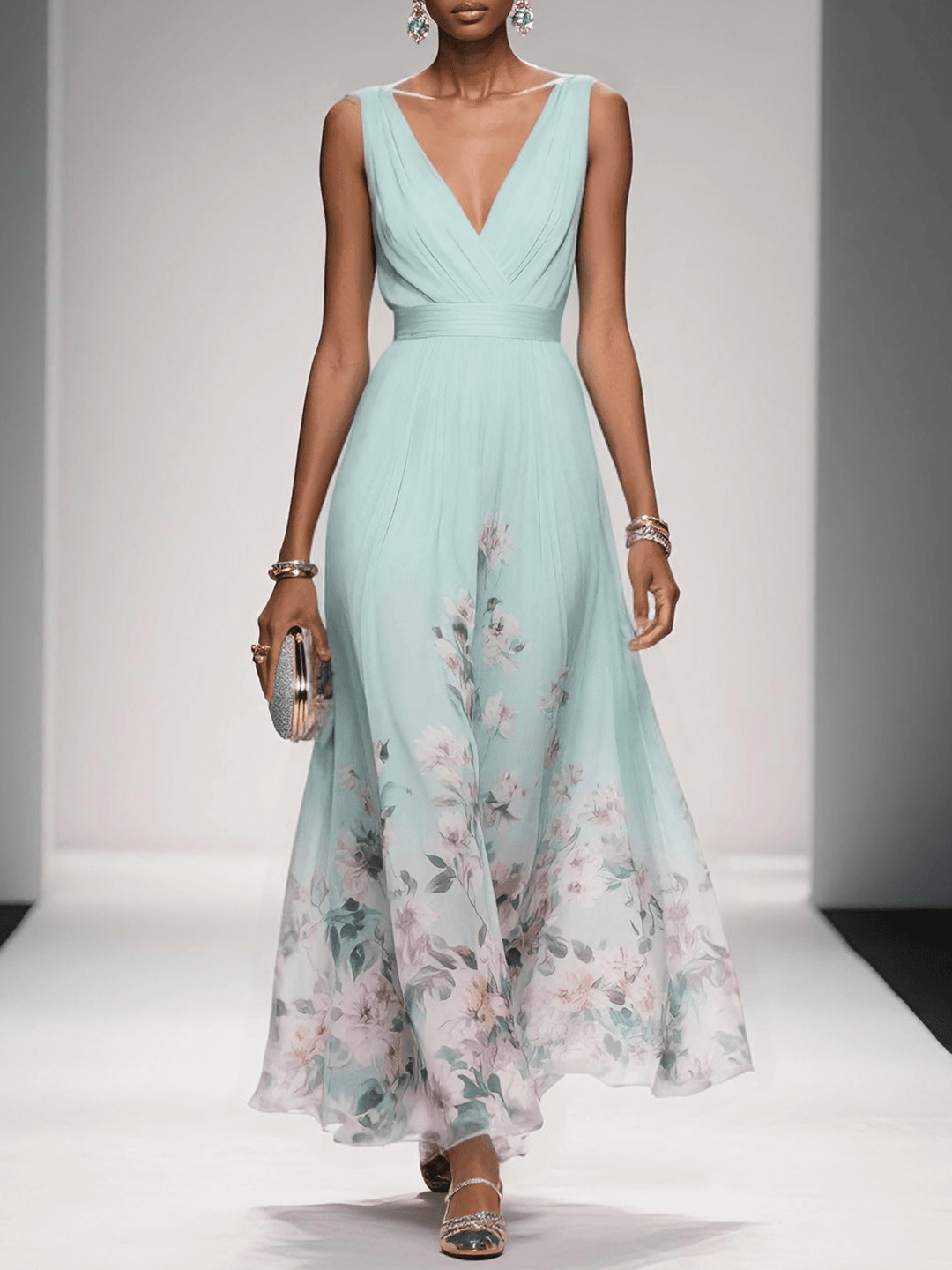 Elara | Robe Maxi Florale