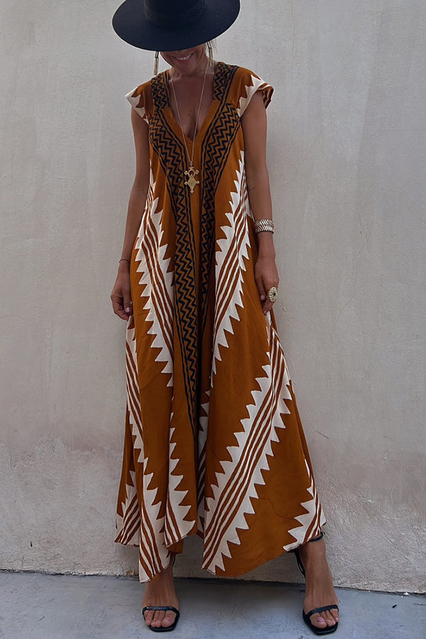 Solenne | Printed Maxi Dress