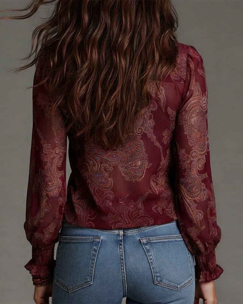 Noline | Ruffle Zip Blouse