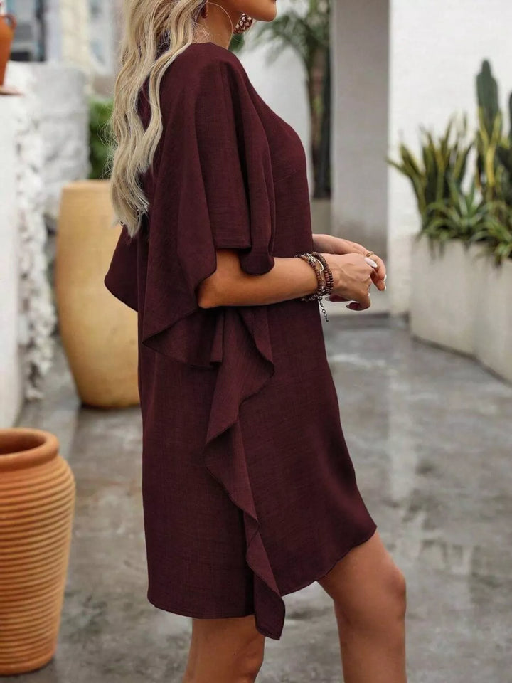 Kelsey | Flutter Sleeve Mini Dress