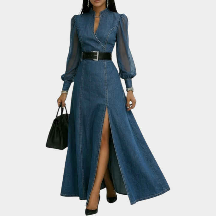 Silena | Denim Maxi Dress