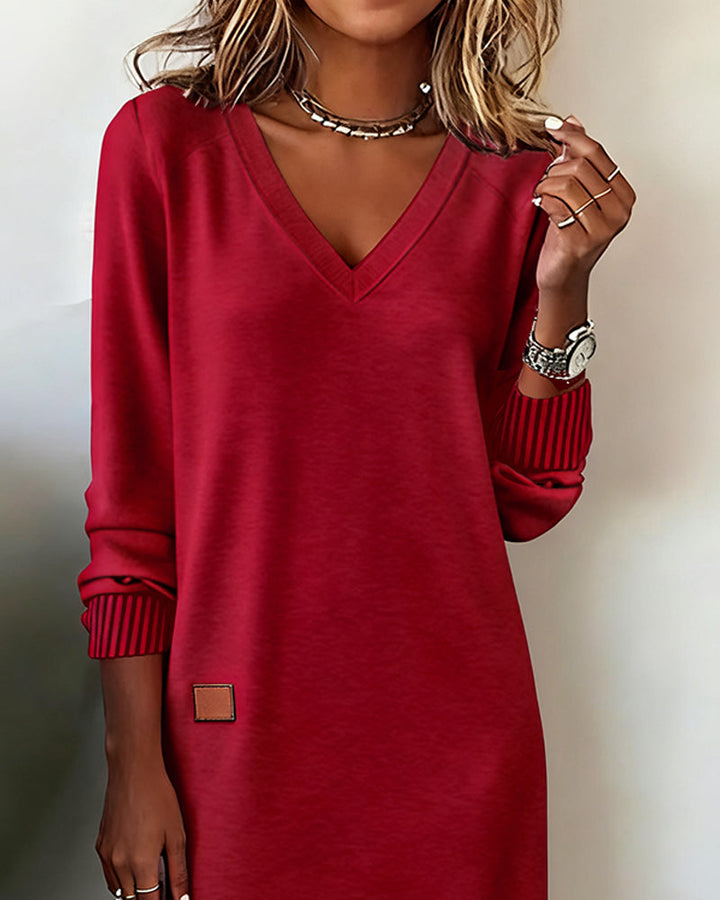 Sirella | V Neck Midi Dress
