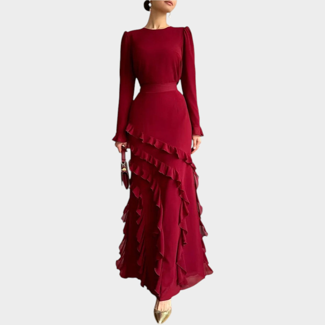 Évoleine | Ruffle Maxi Gown