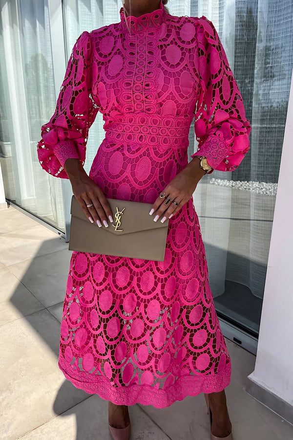 Céliane | Lace Elegance Midi Dress