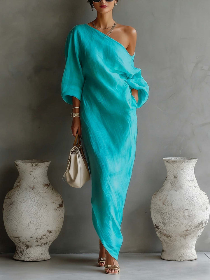 Maëlle | Balloon Sleeve Maxi Dress