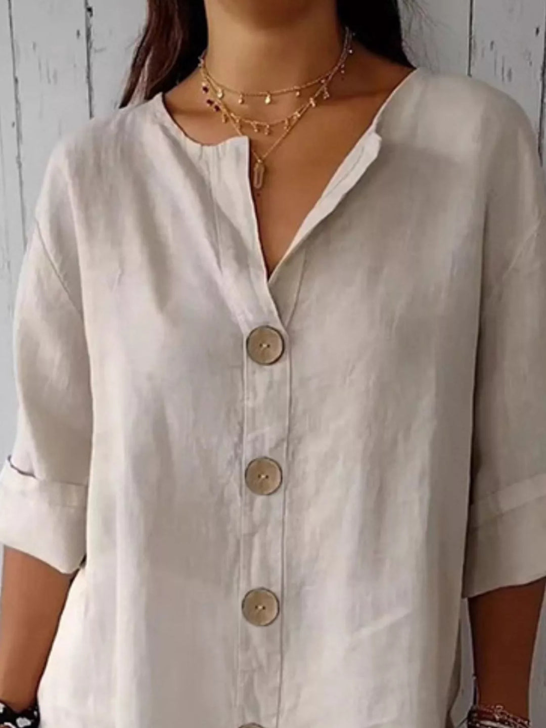 Eva | Relaxed Button-Down Shirt