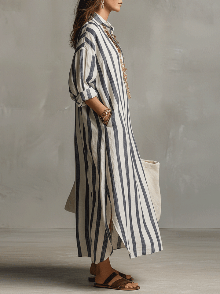 Virea | Striped Maxi Dress