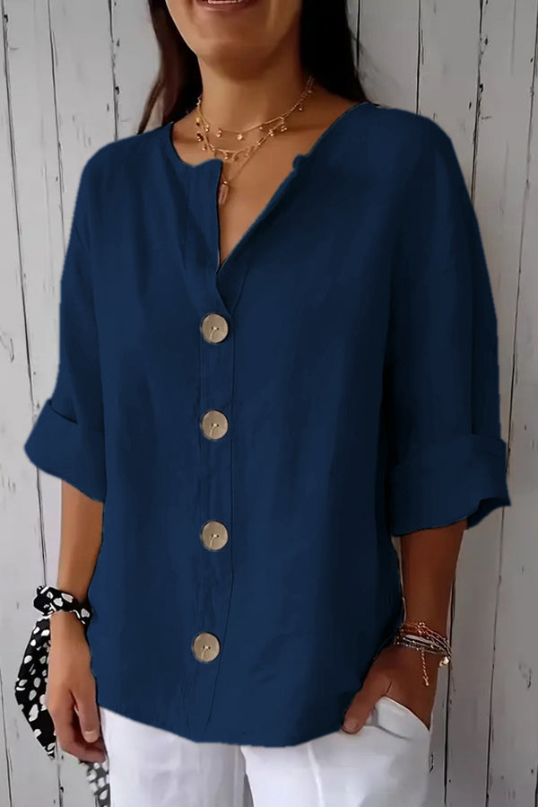 Alena | Relaxed Button Blouse