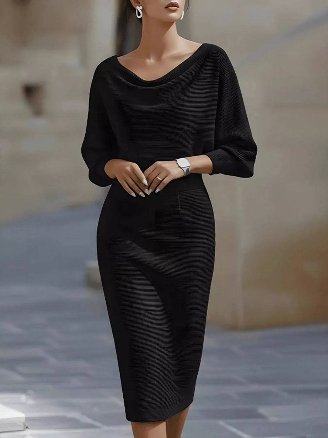 Senna | Knit Midi Dress