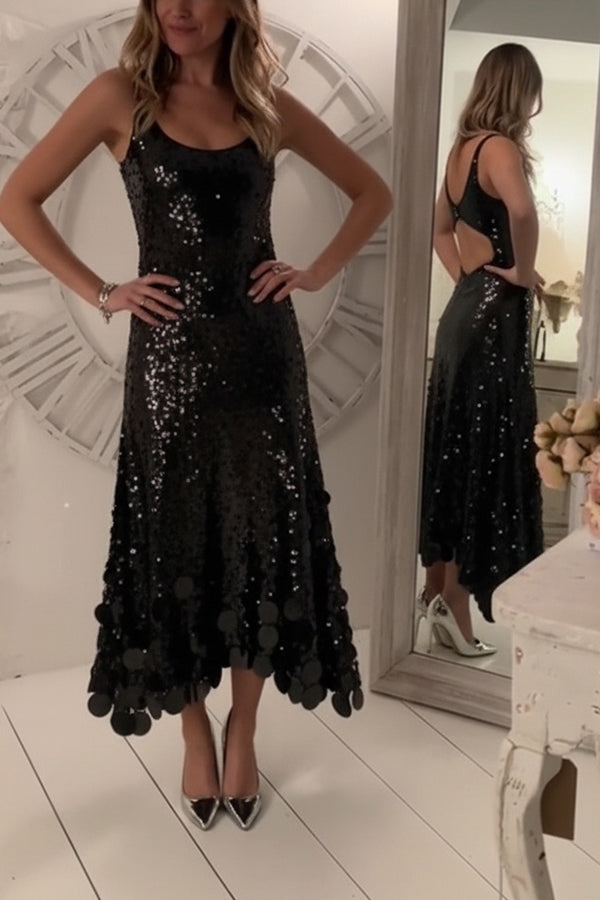 Veloura | Sequin Maxi Dress