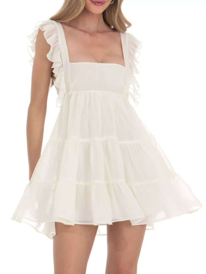 Alvéra | Tiered Square Neck Mini Dress