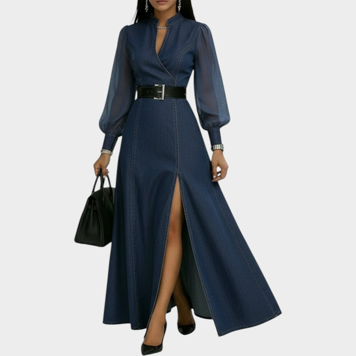 Silena | Denim Maxi Dress