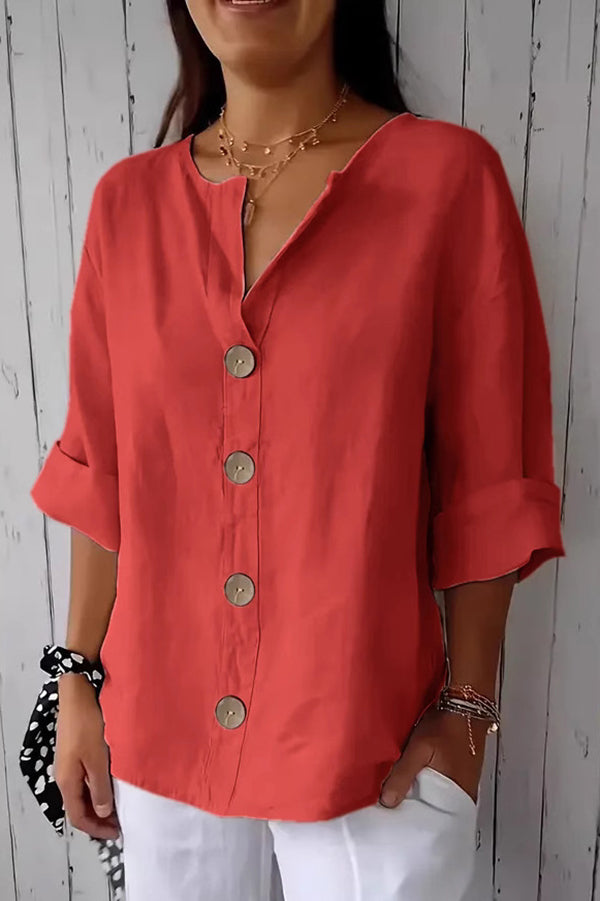 Alena | Relaxed Button Blouse