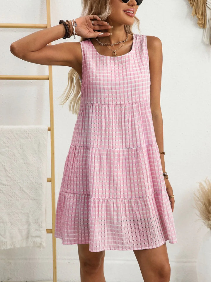 Nolène | Plaid Sleeveless Mini Dress