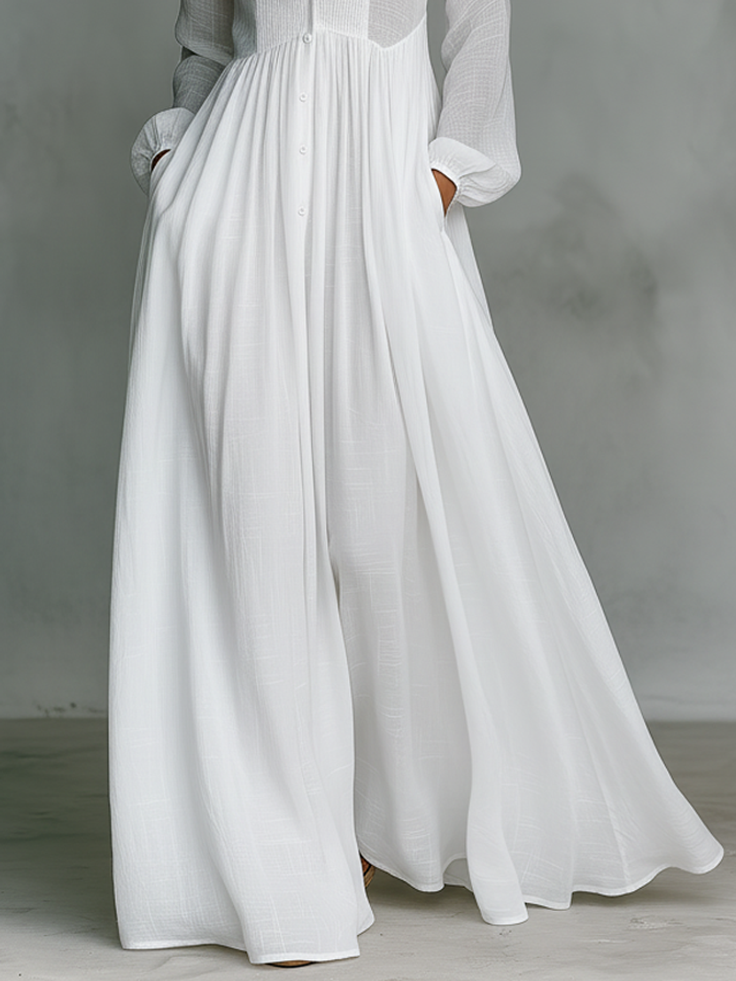 Calenne | Linen Maxi Dress