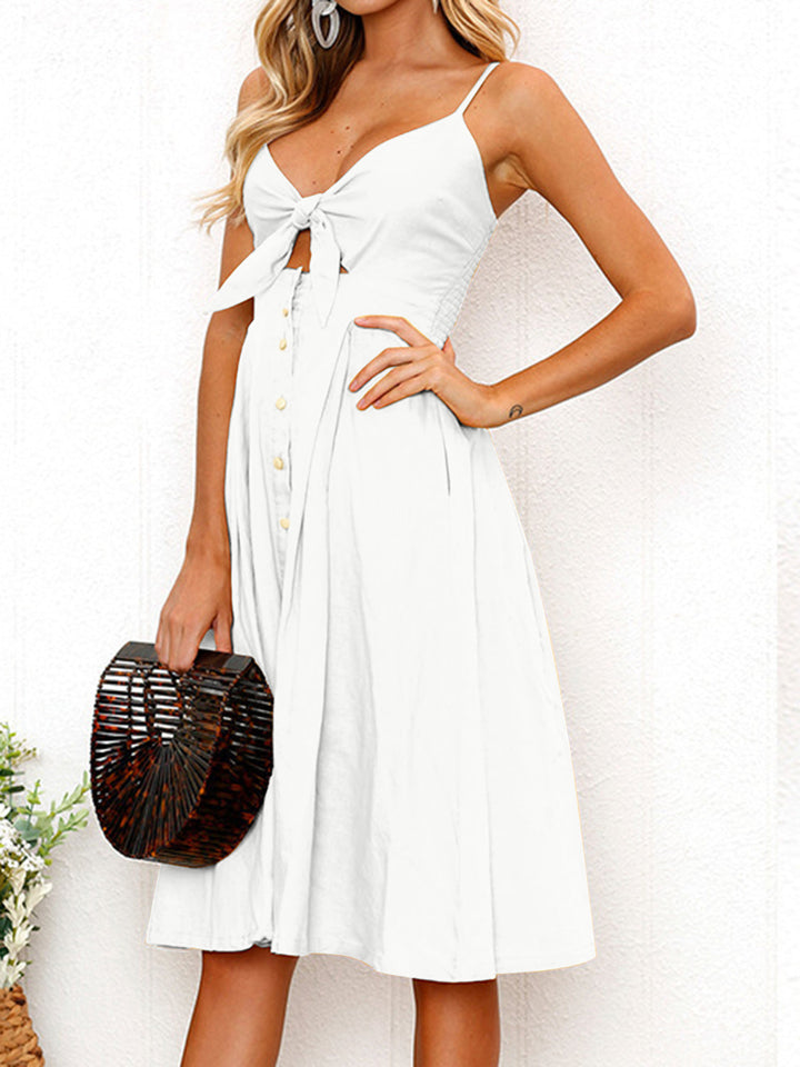 Mira | Sweetheart Cutout Midi Dress