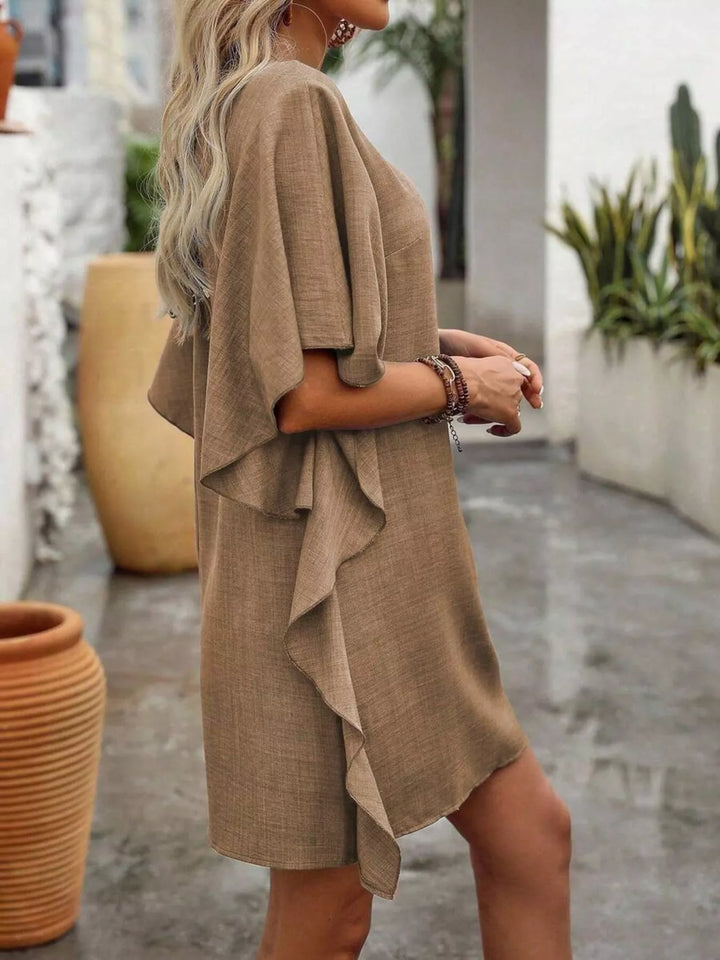 Kelsey | Flutter Sleeve Mini Dress