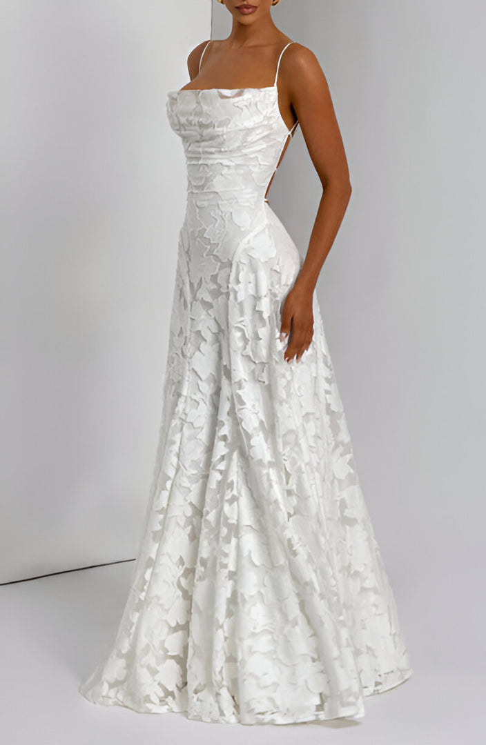 Valenne | Lace Corset Maxi Dress