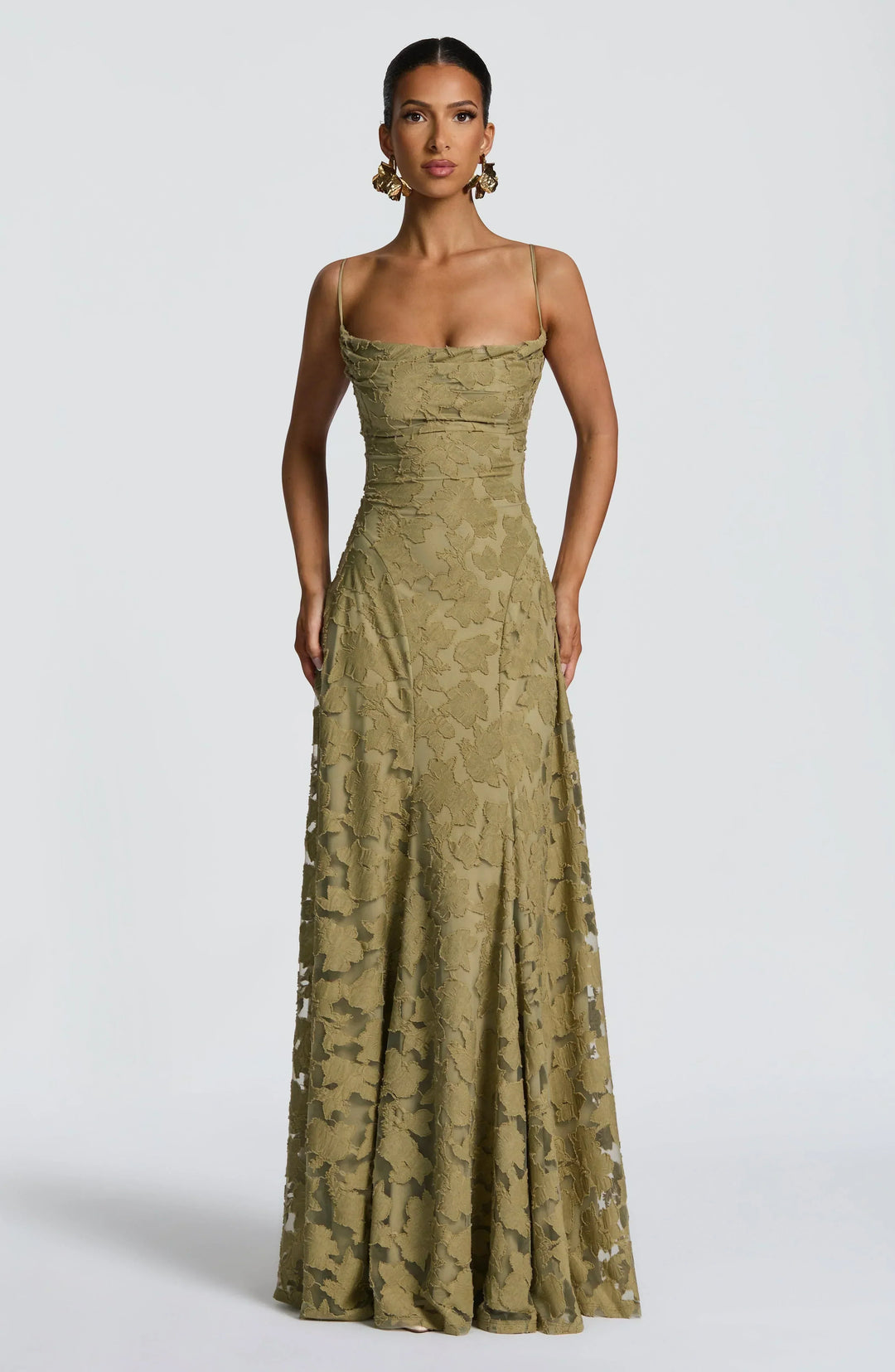 Avelira | Draped Maxi Dress