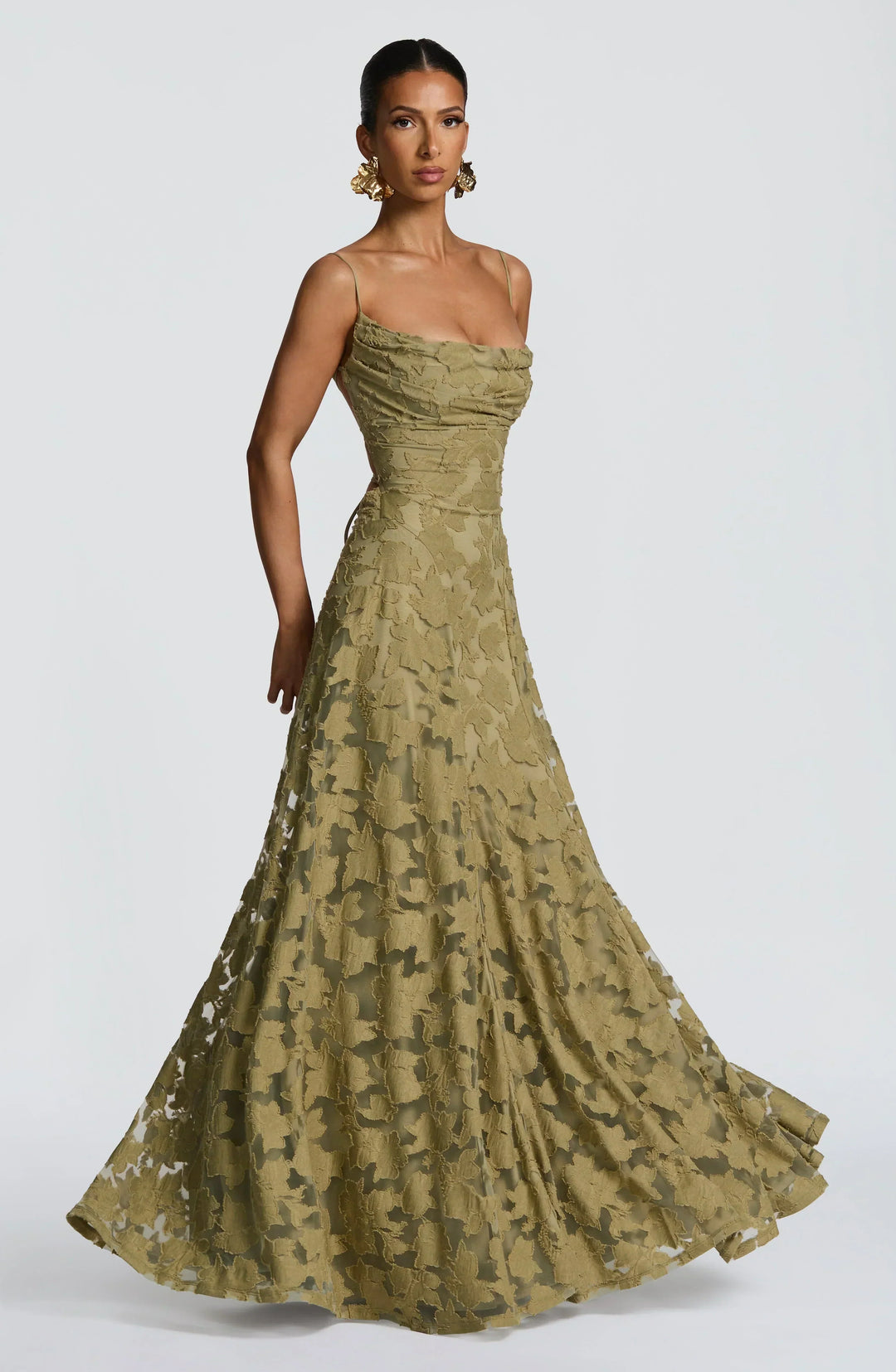 Avelira | Draped Maxi Dress