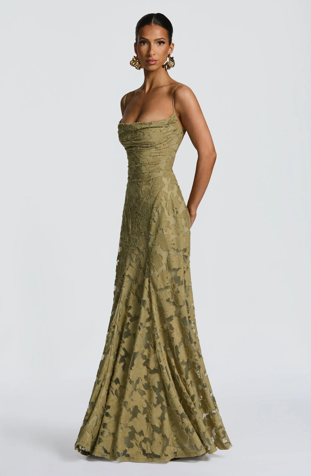 Avelira | Draped Maxi Dress