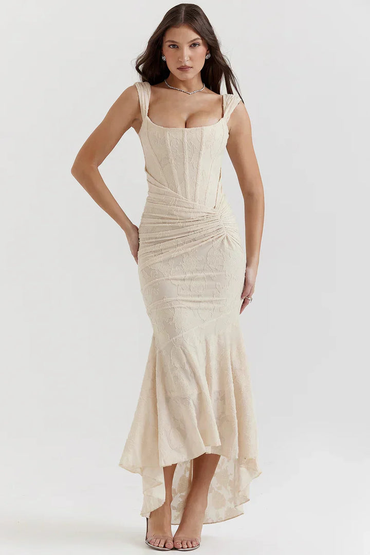 Valerie | Square Neck Corset Maxi Dress