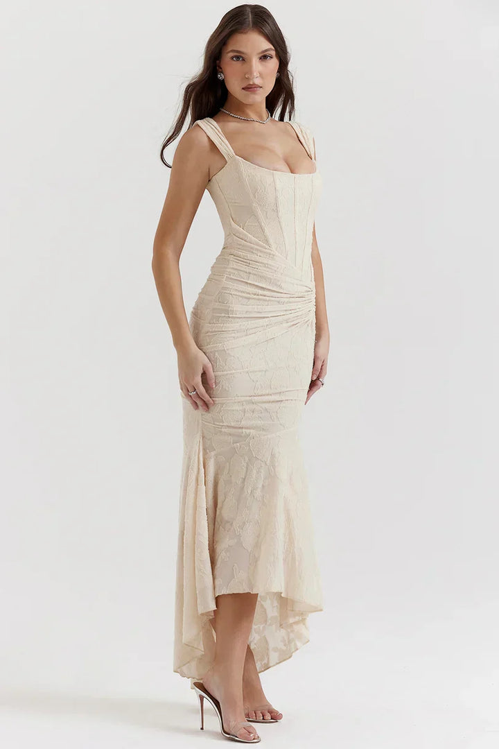 Valerie | Square Neck Corset Maxi Dress