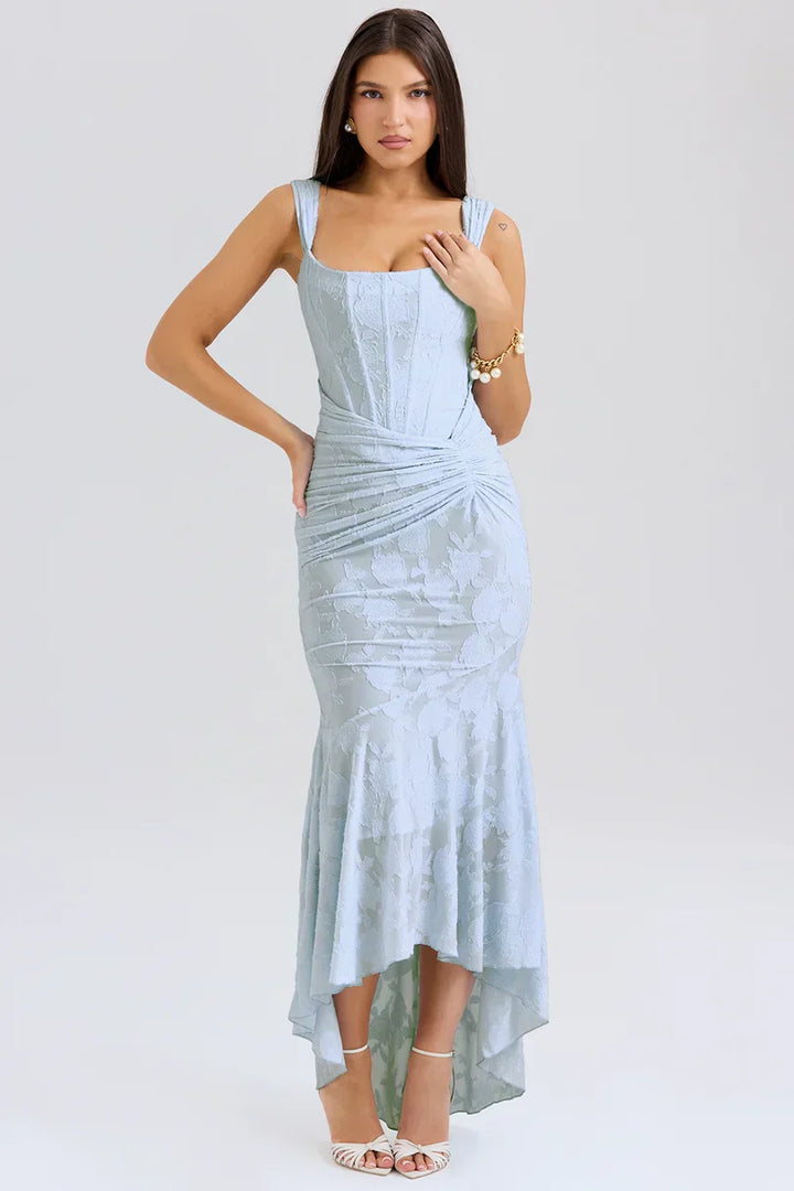 Valerie | Square Neck Corset Maxi Dress