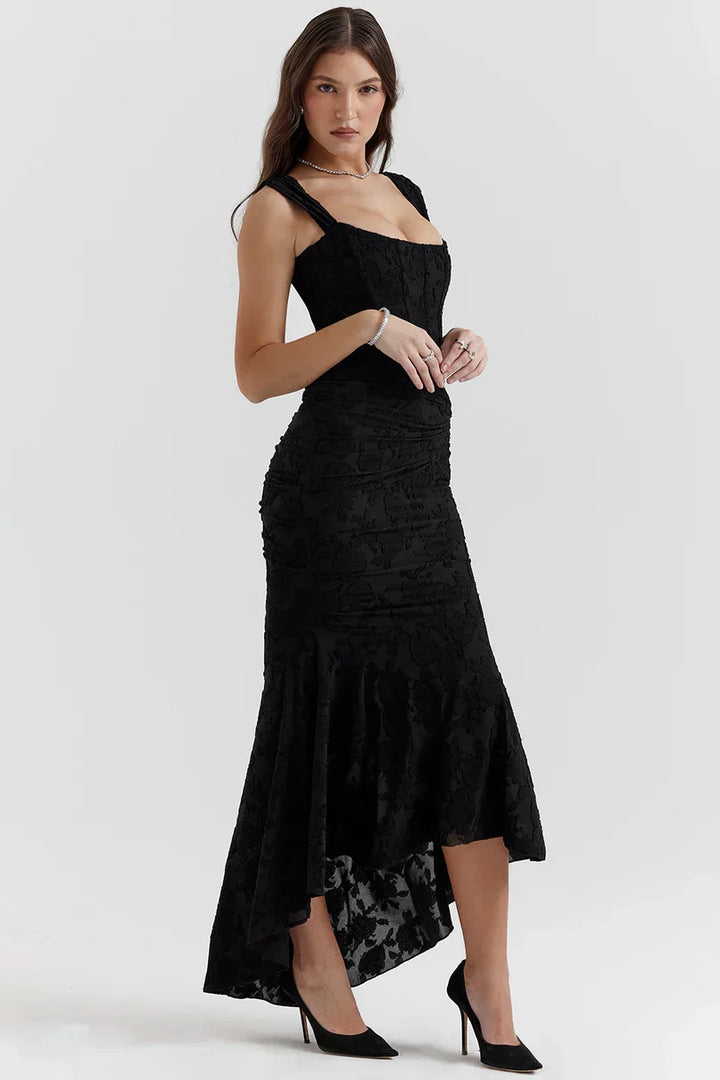 Valerie | Square Neck Corset Maxi Dress