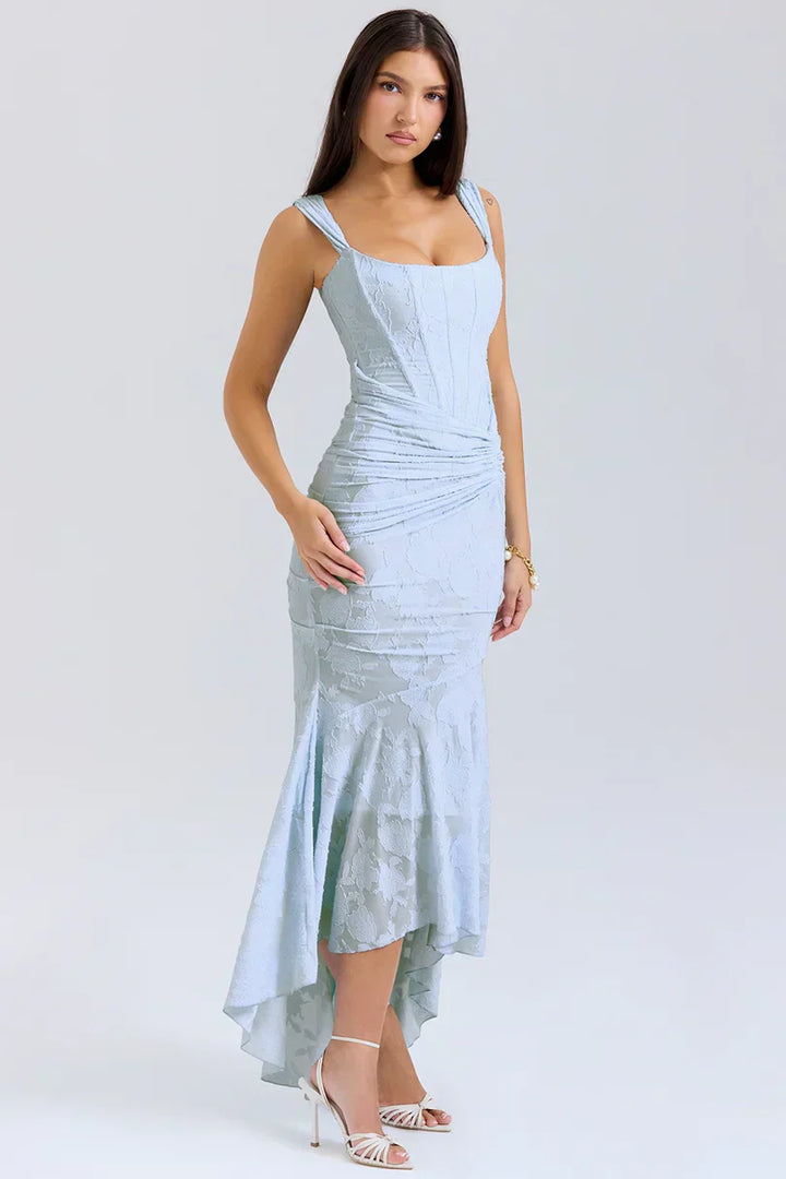 Valerie | Square Neck Corset Maxi Dress