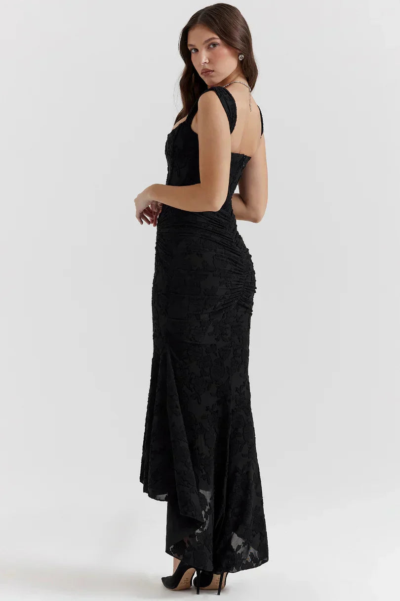 Valerie | Square Neck Corset Maxi Dress