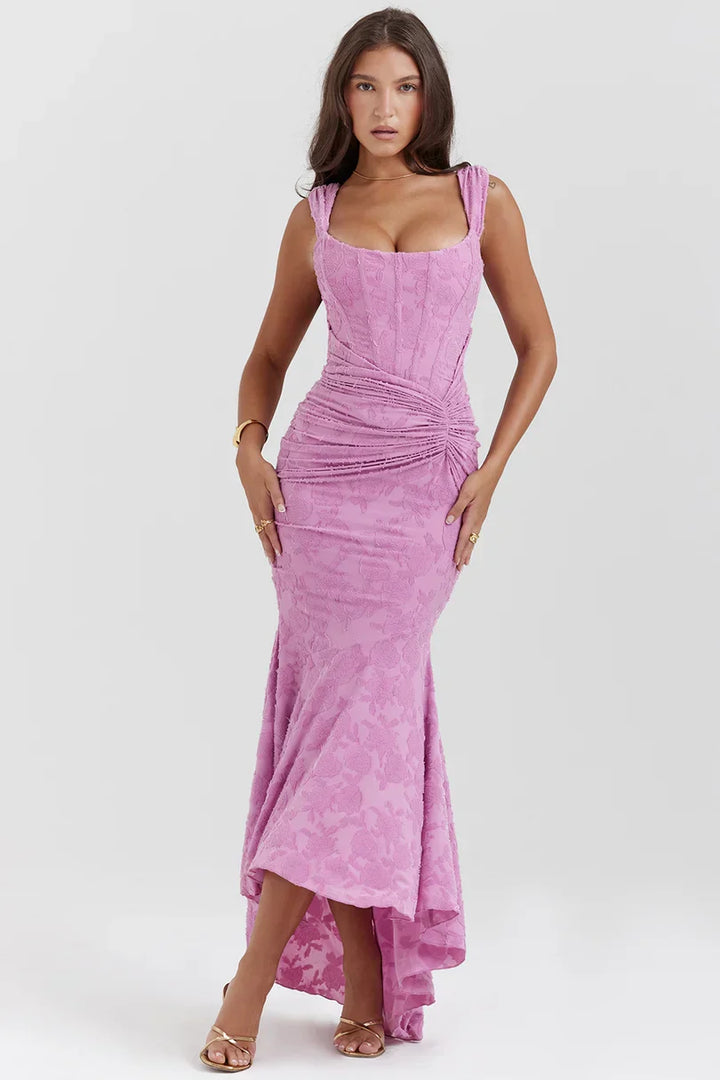 Valerie | Square Neck Corset Maxi Dress